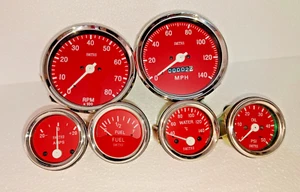 Kit de réplica Smiths - Elec Temp + Aceite + Combustible + Amplificador + Velocímetro + Velocímetro 100 mm - Imagen 1 de 3