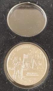 Millennia 1997 Cook Islands 50 $ 925 Silber 20th Century Man Walks On The Moon - Bild 1 von 4