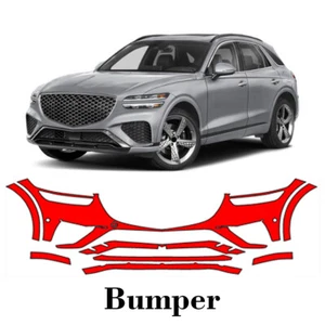 Front bumper PreCut PPF Paint Protection Film For Genesis GV70 Sport 2022-2025 - Picture 1 of 6