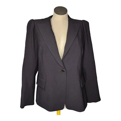 Kobi Halperin Gina Jacket Women's Black One-Button Solid Blazer Size XL New $498 - Image 1 of 4