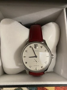 Gucci G-Timeless 40mm Auto Stainless Steel Silver Dial Watch YA126346 NEW - Picture 1 of 4