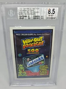 Wacky Packages 2017 Network Spews paquetes de salida BGS 8,5 casi nuevo pegatina MT/219 - Imagen 1 de 2