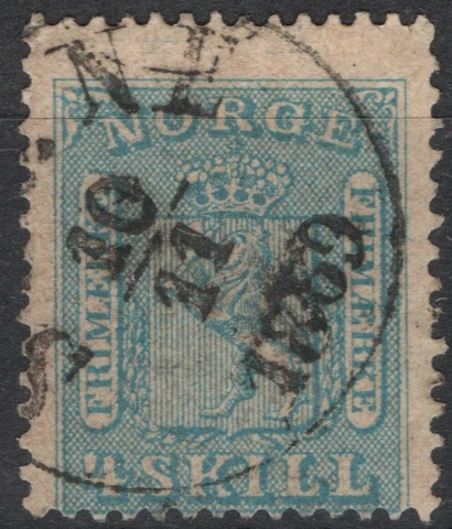 2305 Norway 1863-66, NK 8, nicely canc Cover
