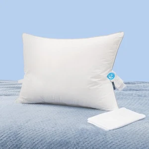 Natural Goose Down Pillows: Luxury Hotel Bed Pillow with 750 Fill Power, Whit... - Picture 1 of 7