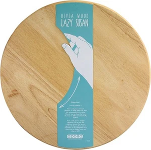 Apollo Madera de Goma Lazy Susan - Tocadiscos Redondo para Servir Alimentos 35 cm - Imagen 1 de 14