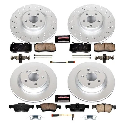 PowerStop CRK6757 Brake Kit For Mercedes-Benz S350 2012-2013 Front Rear — 第 1/4 张图片