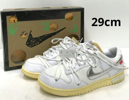 NIKE Uomo 11.0US Off White Dunk Low 1 di 50 77250703M01S