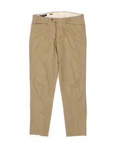 MICHAEL KORS Mens Slim Fit Casual Trousers W32 L30 Brown Cotton BB07 - Picture 1 of 4