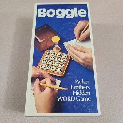 Vintage BOGGLE 1976 1977 Parker Brothers Hidden Word Games. Complete /A6 - Image 1 of 4