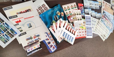 CANADA MINT NH SHEETS & SOUVENIR SHEET LOT Face value = $205+, 1991 Book (E88 - Image 1 of 4