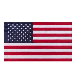 American Flag 3 * 5 FT,Pole-Sleeve Banners Style 420D Heavy Duty Nylon, Sewn ... - Picture 1 of 8