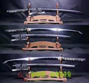 Boutique japanisches Samurai Schwert Katana Ton gehärtet Tamahagane Stahl Wakizashi - Bild 1 von 7
