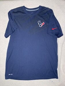 Nike Houston Texans Dri-Fit Men's Size L T-shirt NFL Team Apparel Draft Ready