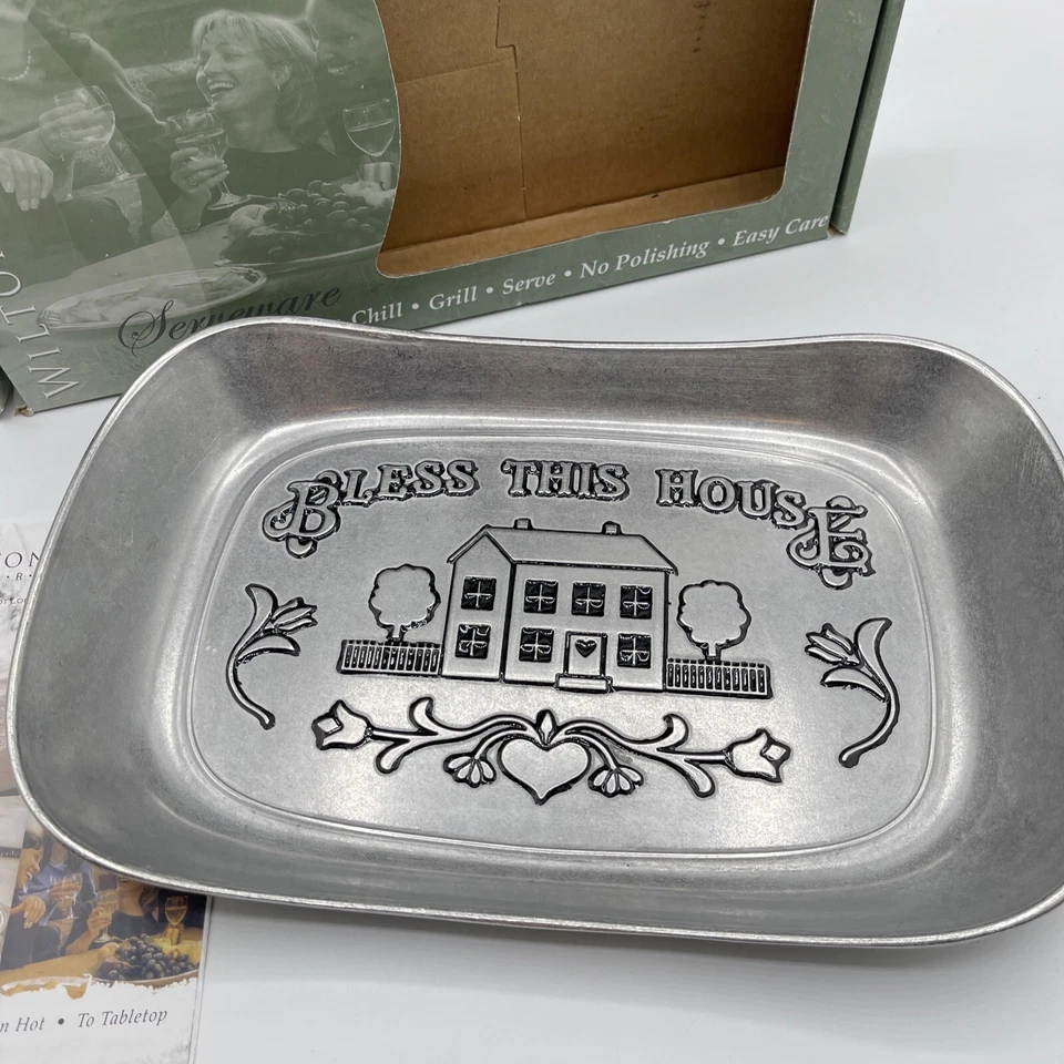 Wilton Armetale Serveware Bread Tray Bless This House 601013