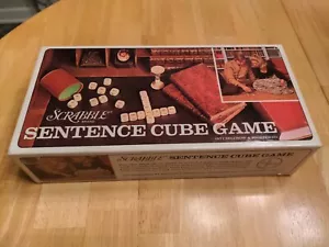 Vintage Scrabble Sentence Cube Game 1971 Selchow & Righter Co No. 96 Complete - Picture 1 of 5
