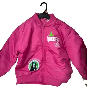Wicked Girl's Ruched Bomber Jacket, Pink, Size 7/8 – New with Tags - Picture 1 of 5