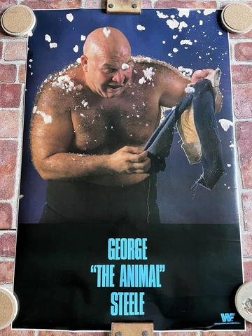 WWE/WWF ORIGINAL VINTAGE GEORGE THE ANIMAL STEELE POSTER *WWF CATALOG POSTER ‘87 Cover