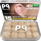 PQ Silicone Ear Plugs for Sleeping - 15 Wax Earplugs for Sleep and Swimming E...