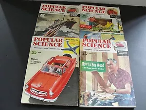 "SALE"- 1953 Set of (4) "Popular Science" Magazine (Science & Technology). - Picture 1 of 12