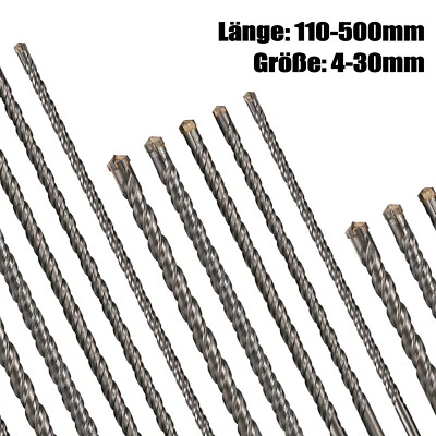 1x SDS PLUS Hammerbohrer Betonbohrer DM 4-30 mm L 110-500 mm für Bohrhammer - Bild 1 von 4