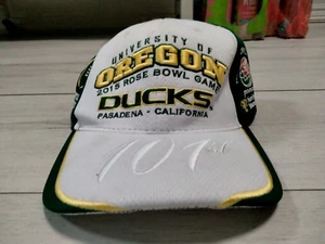 Mütze Kappe University of Oregon Ducks 2015 Football Rose Bowl Spiel erhöhte Logos neu - Bild 1 von 7