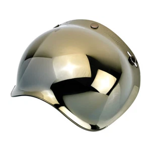 Biltwell Gringo / Bonanza Bubble Motorcycle Helmet Visor - Gold - Picture 1 of 3
