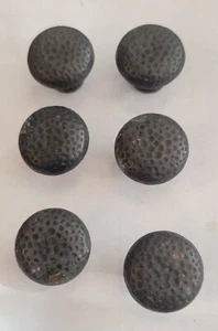 CABINET DOOR HANDLES CAST IRON 6 RUSTIC CHEST DRAWER WARDROBE KITCHEN CUPBOARD - Picture 1 of 5