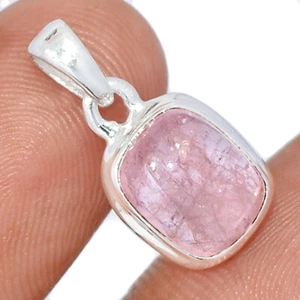 Natural Rose Quartz - Madagascar 925 Sterling Silver Pendant Jewelry CP58842 - Picture 1 of 1