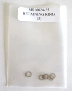 MS16624-25 Anillo de retención externo chapado en acero - Lote de 5 - Imagen 1 de 3
