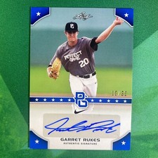 Garret Rukes Auto #'d 10/30 Blue 2015 Leaf Nike Perfect Game Baseball