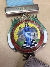 Masonic Silver Medal.  Solid Silver. Girls. 1934