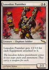 1x Loxodon Punisher Mirrodin MtG Magic White Rare 1 x1 Card Cards