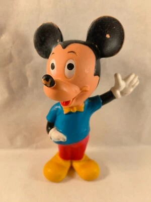 sympa  ancien pouet mickey 17,5 cm  1966 ( walt disney production  ) 2516 - Photo 1/2