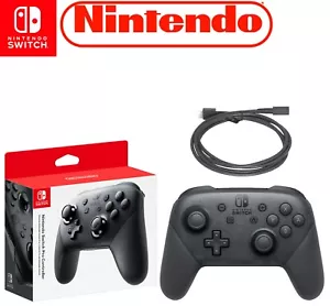 New Nintendo Switch Wireless Pro Controller - Black / Joy Con - joystick - Afbeelding 1 van 10