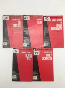 Lot of 5 Monarch Notes - Picture 1 of 10
