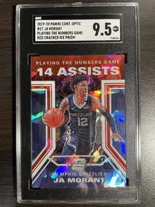 2019 Contenders Optic 27 Ja Morant Playing Numbers Game Cracked Ice Red CGC 9.5 - Picture 1 of 1