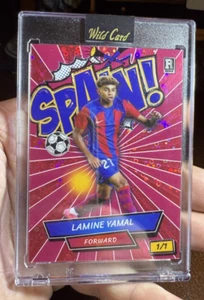 Comodín 2024 LAMINE YAMAL RC 1/1 Barcelona Rojo Edición Novato FÚTBOL FUTBOL - Imagen 1 de 2