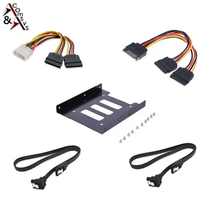 ComSys Einbaurahmen SSD HDD Festplatte 2.5" in 3.5" inklusiv Montagematerial - Bild 1 von 6