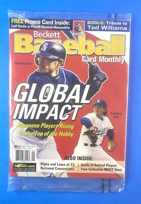 2001 Ichiro Suzuki Beckett Price Guide / GLOBAL IMPACT  - Seattle Mariners - NEW - Image 1 of 2