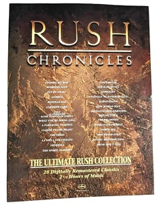 RUSH / NEIL PEART / GEDDY LEE / 1990 CHRONIKEN LP / ALBUM MAGAZIN DRUCKANZEIGE - Bild 1 von 2