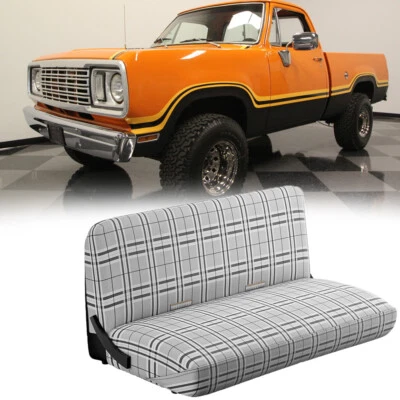 Manta de sillín duradera cubierta de asiento de banco lateral delantero para Dodge W150 W250 1981-1993 Foto 1 de 4