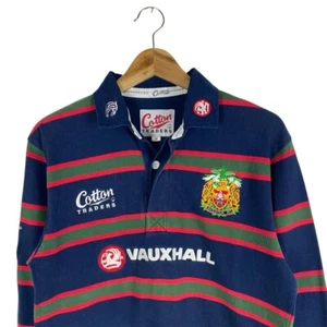 Leicester Tigers Rugby Shirt 1999-01 Cotton Traders Long Sleeve - Size Men's S - Picture 1 of 7