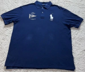 Polo Ralph Lauren Hombres Club Náutico Big Pony Malla Manga Corta Polo 2XLT NUEVO CON ETIQUETAS - Imagen 1 de 11