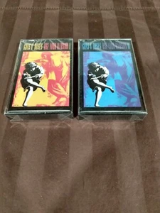 GUNS N' ROSES USE YOUR ILLUSION 1 & 2 Cassette Tape LOT BRAND NEW - Picture 1 of 2