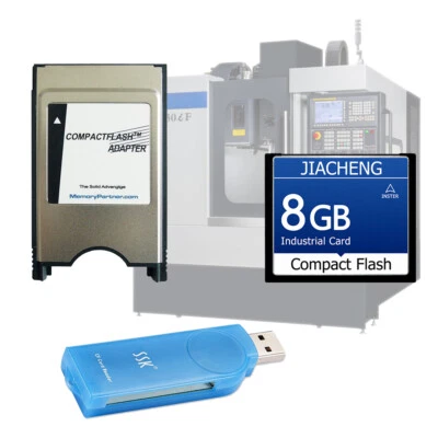 32MB-8GB CF Memory Card Compact Flash Card + PCMCIA Adapter + SSK USB2.0 Reader - Image 1 of 4