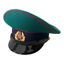 Soviet Border Troops Visor Cap Repro - Peaked Red Army Military USSR Uniform Hat