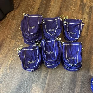 CROWN ROYAL (750ml) Drawstring Bags Purple Only Color HUGE Lot Of 68 Bags - Picture 1 of 8
