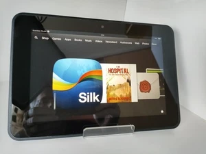 Amazon Kindle Fire HD 8.9 3HT7G 16GB Black Wi-Fi eBook Reader Tablet Tested - Picture 1 of 4