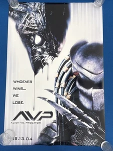 AVP ALIEN VS. PÓSTER DE PELÍCULA DEPREDADOR ROLLADO ORIGINAL 27 X 40 DOBLE CARA - Imagen 1 de 6
