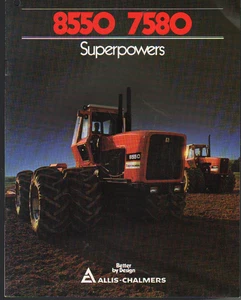 Allis-Chalmers 8550 and 7580 Articulated Tractors Brochure Leaflet - Picture 1 of 1
